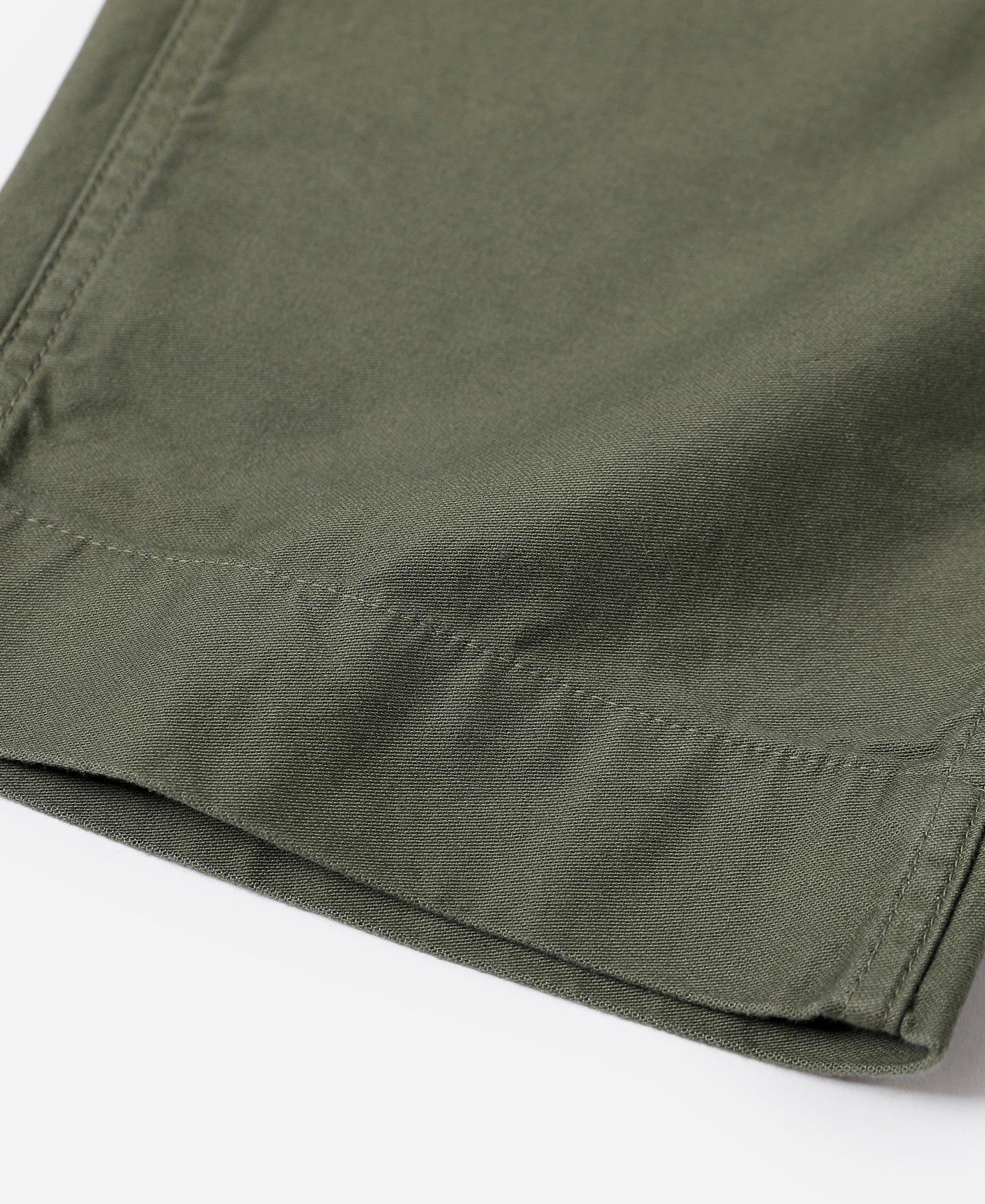 Pantalon treillis vert olive coupe décontractée taille haute jambe large
