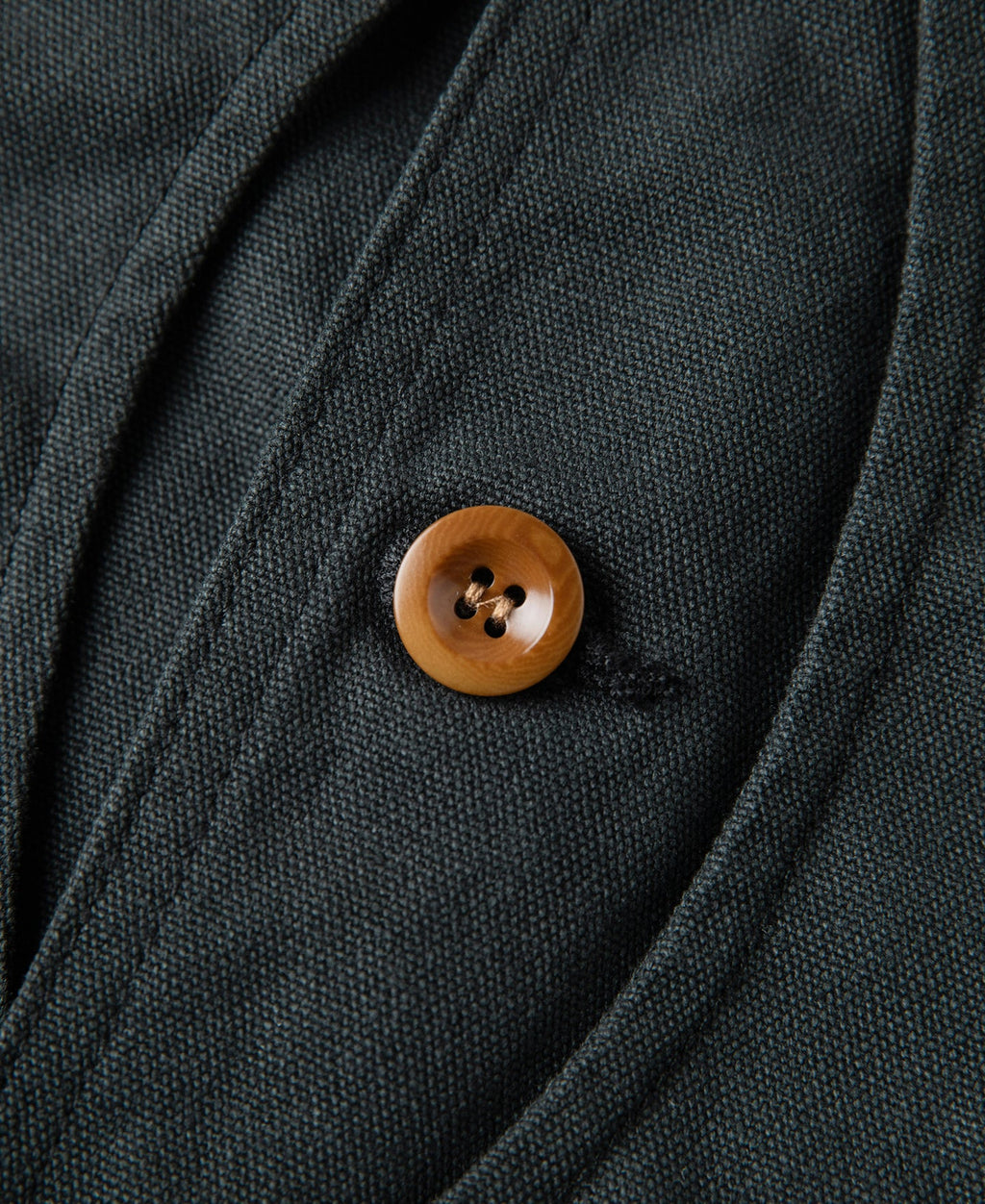 Gilet utilitaire homme en toile vert foncé à poches multiples et boutonnage