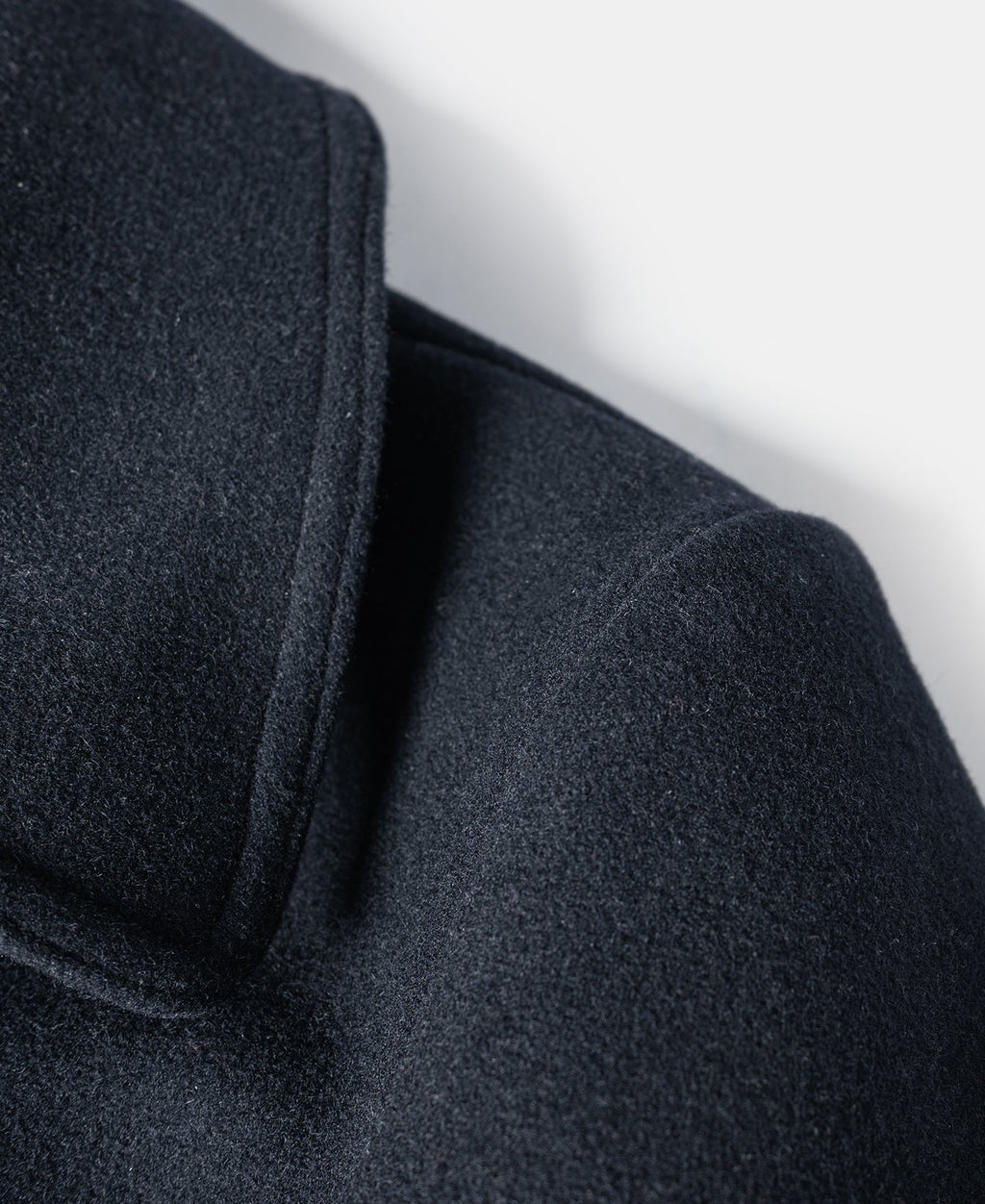 Caban en laine croisé bleu marine classique Manteau court pour homme