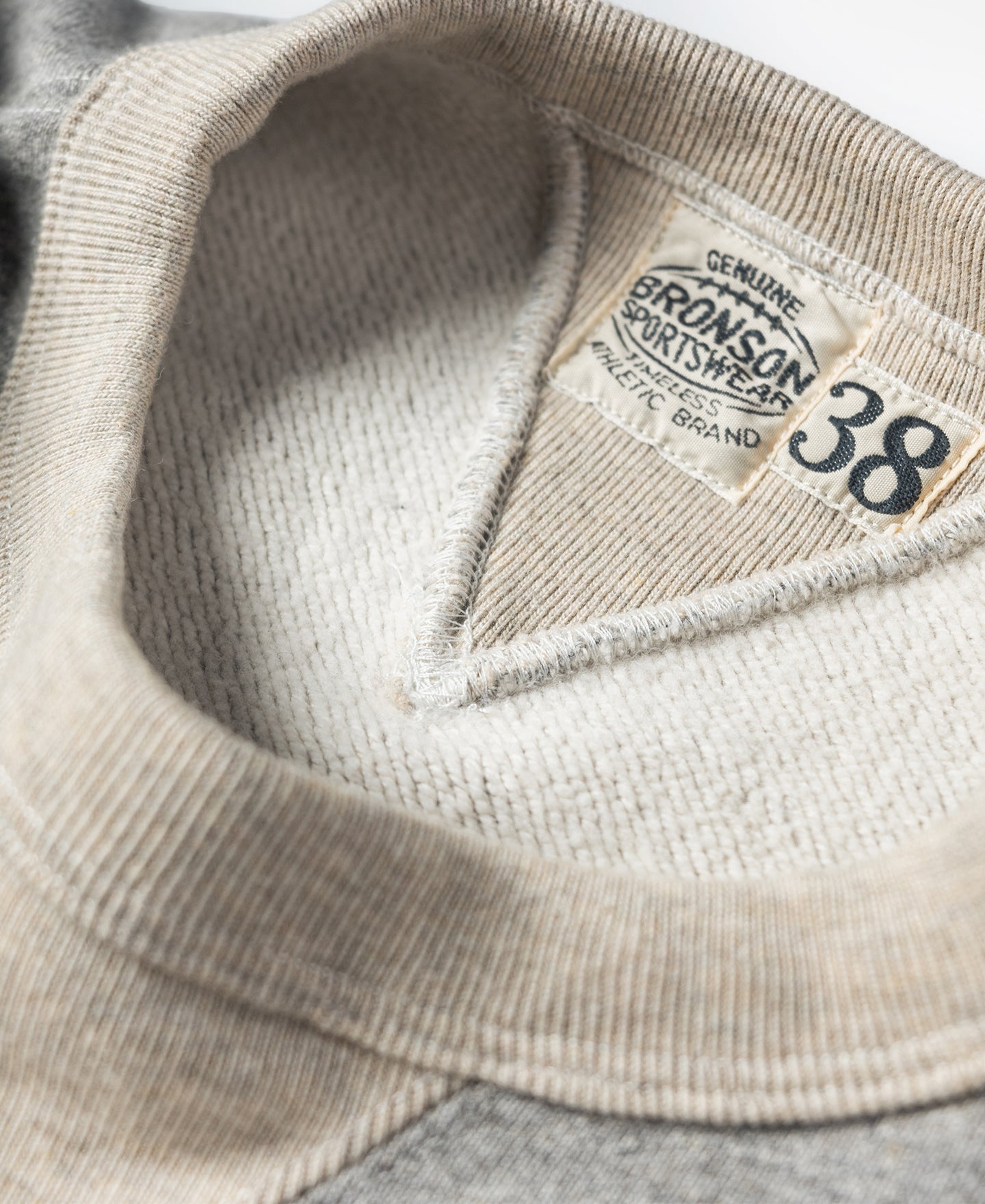 Sweat-shirt ras du cou en molleton gris pour homme, coupe décontractée, manches longues, à enfiler