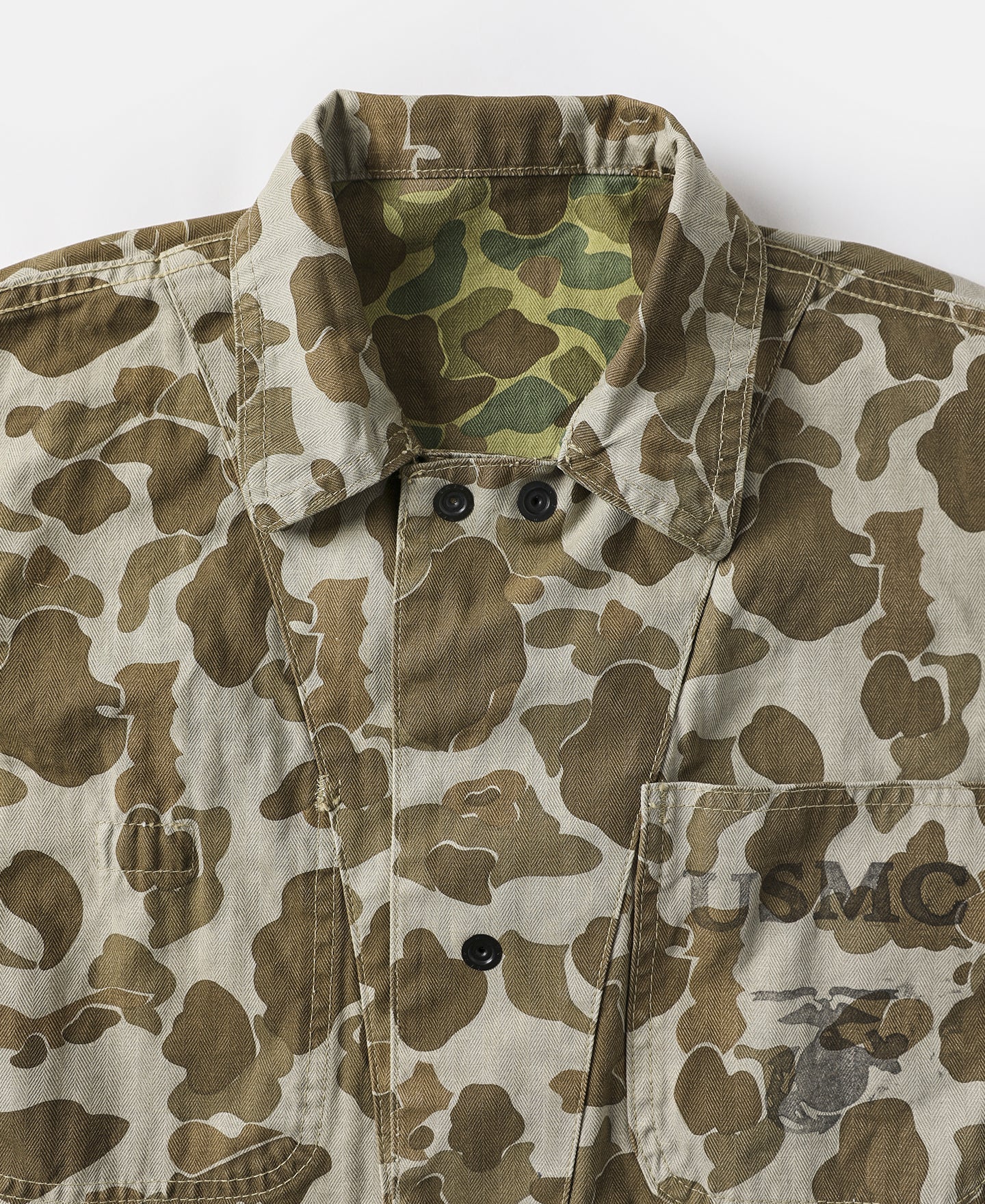 Veste militaire camouflage de chasseur de canards vintage multi-poches coupe décontractée