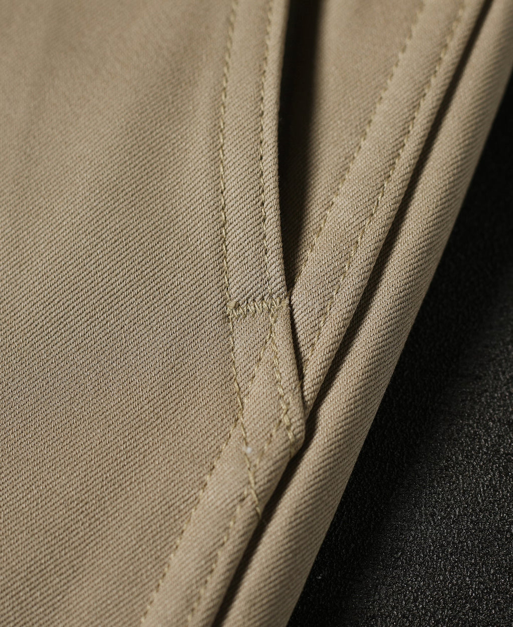 Pantalon Chino Homme Décontracté Coupe Droite Ample Kaki Vintage
