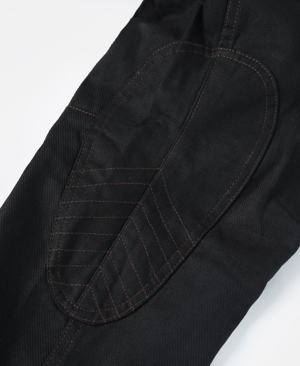 Culotte d'équitation noire vintage Taille haute Bouton aux poignets Pantalon fuselé