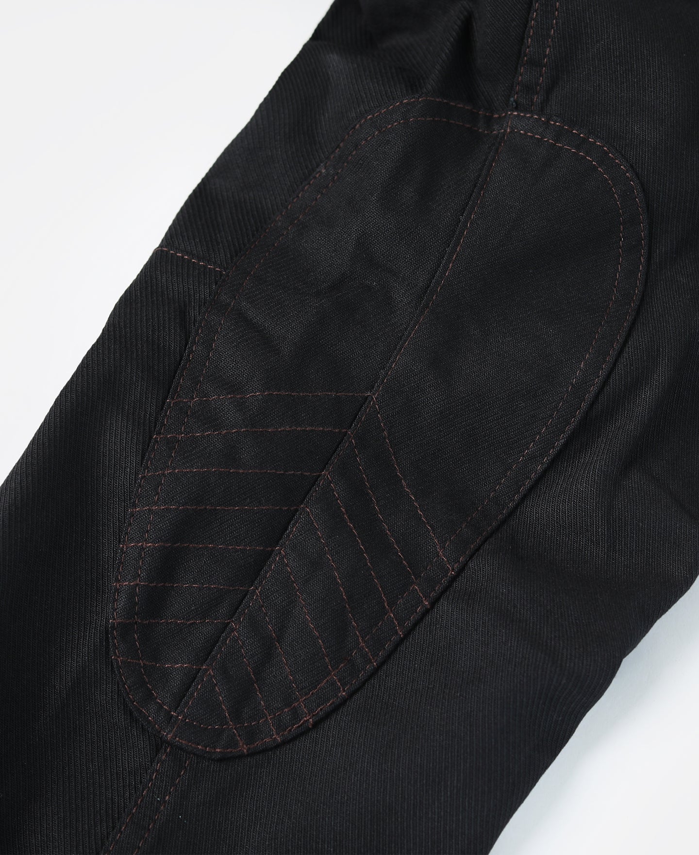 Culotte d'équitation noire vintage Taille haute Bouton aux poignets Pantalon fuselé