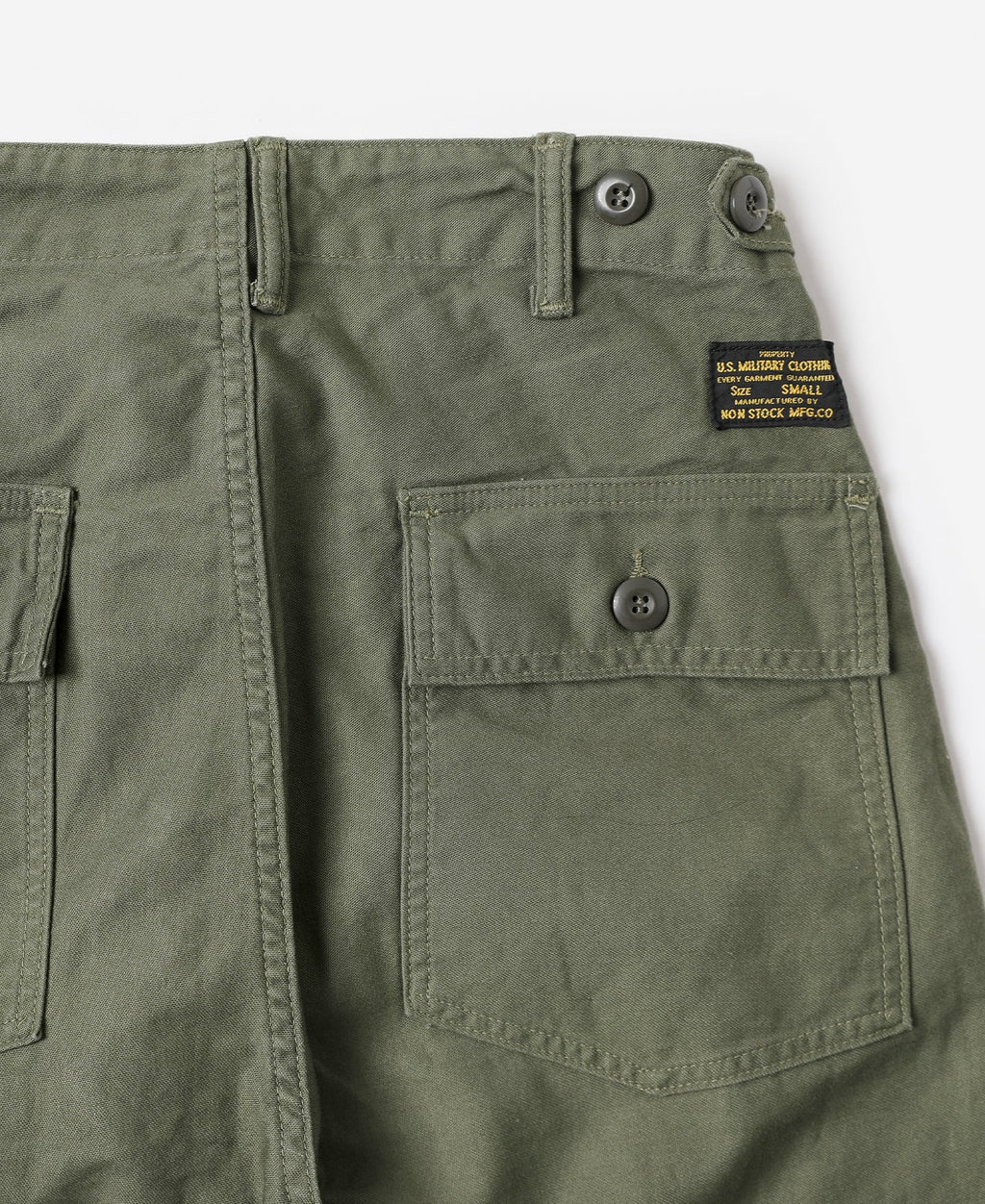 Pantalon treillis vert olive coupe décontractée taille haute jambe large