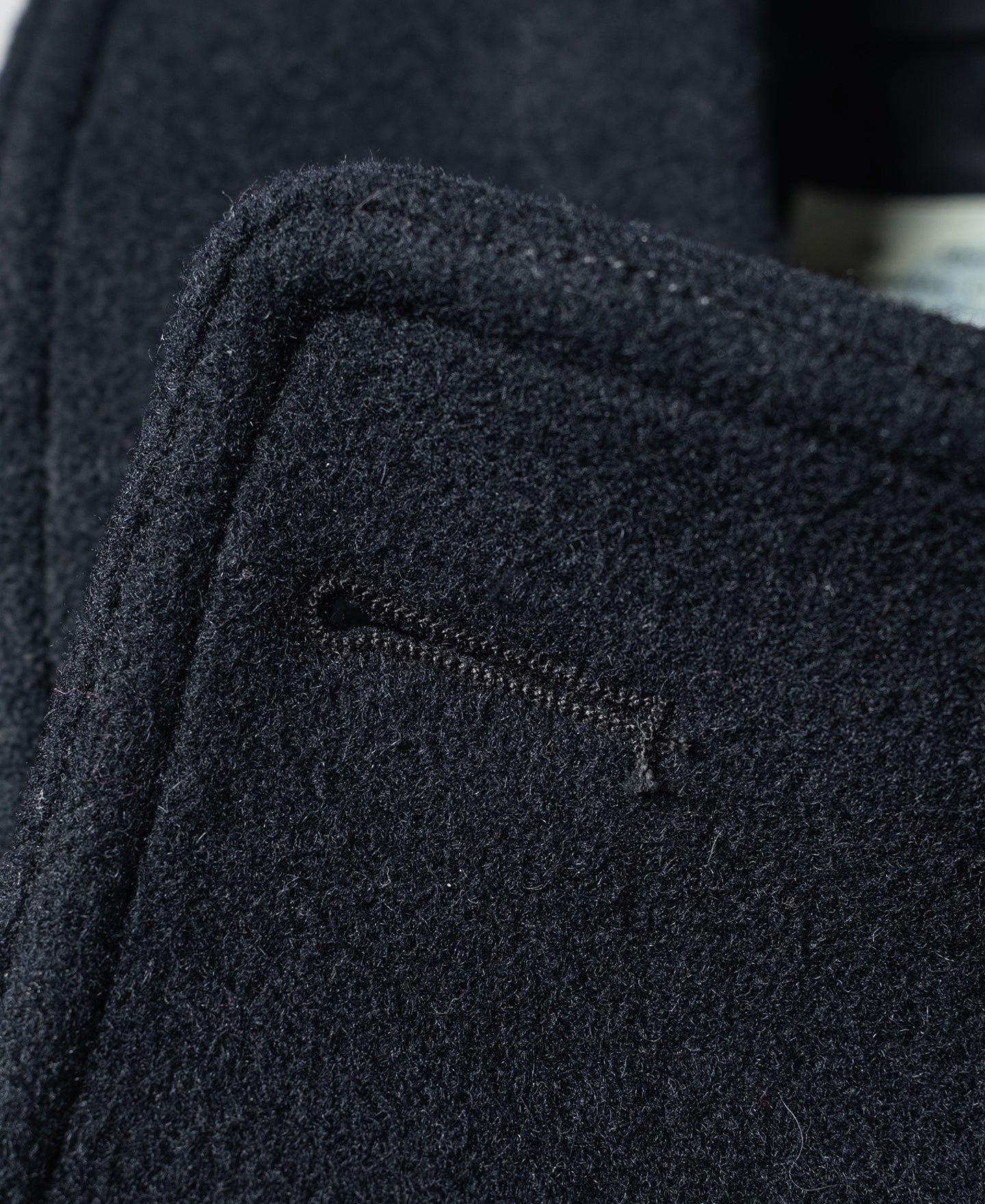 Caban en laine croisé bleu marine classique Manteau court pour homme