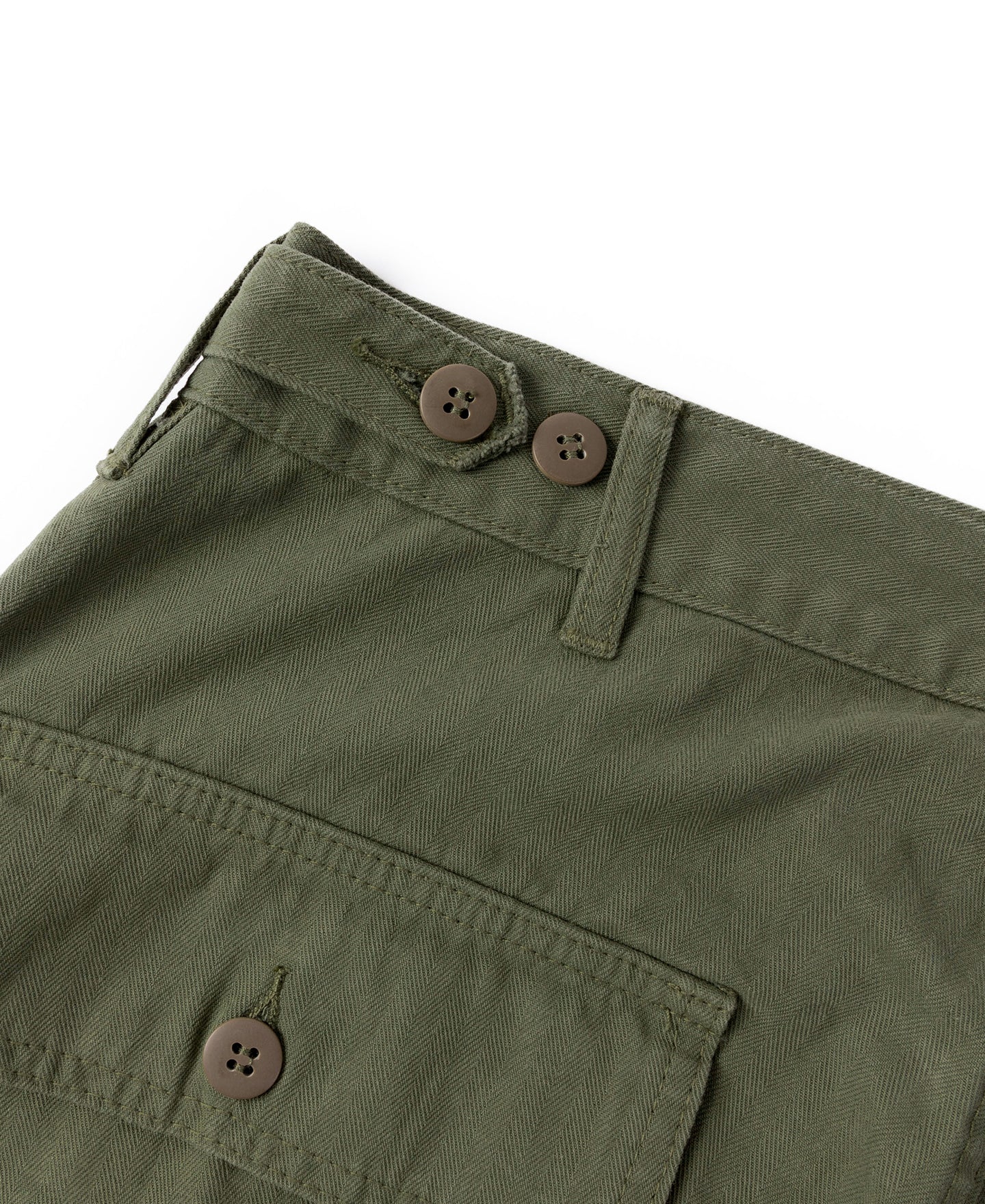 Pantalon treillis coupe décontractée vert olive, jambe large, style workwear