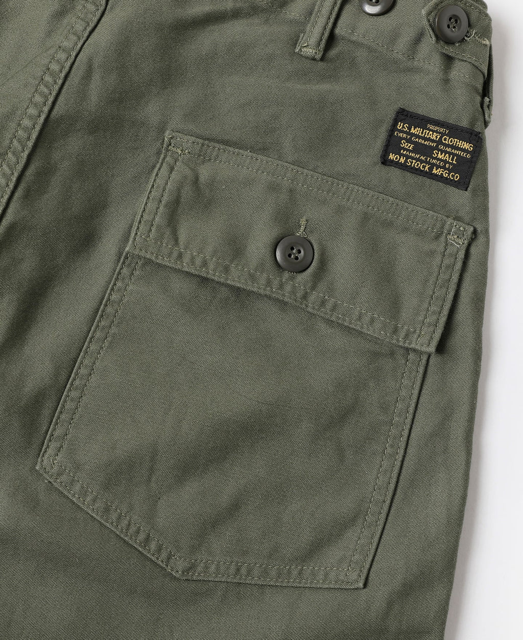 Pantalon treillis vert olive coupe décontractée taille haute jambe large