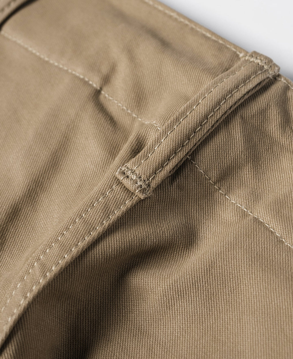 Pantalon Chino Kaki Militaire Vintage Taille Haute Coupe Droite