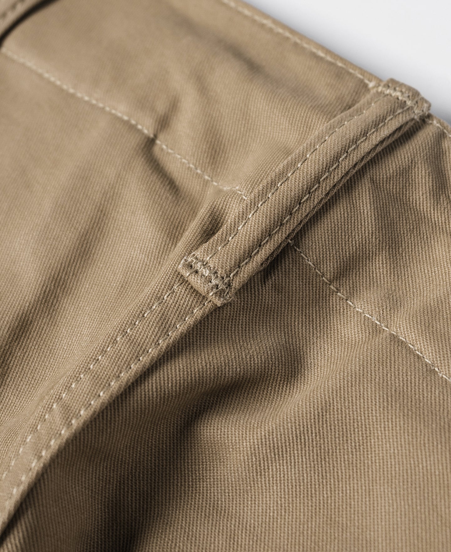 Pantalon Chino Kaki Militaire Vintage Taille Haute Coupe Droite