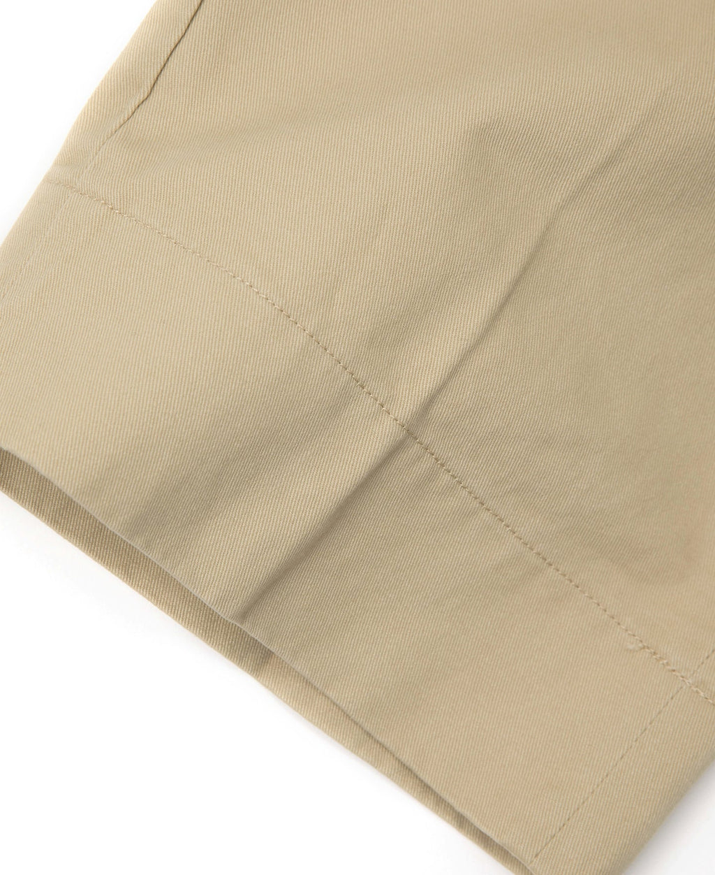 Pantalon chino homme kaki à double pli, coupe décontractée et fuselée
