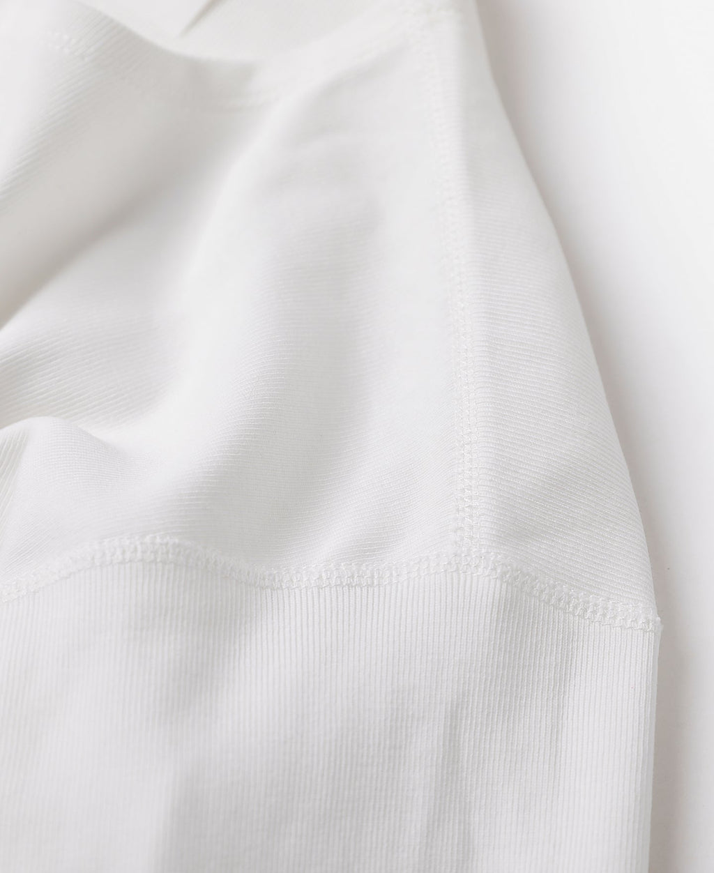 T-shirt Henley manches longues en coton épais Patte de boutonnage Coupe ajustée Blanc