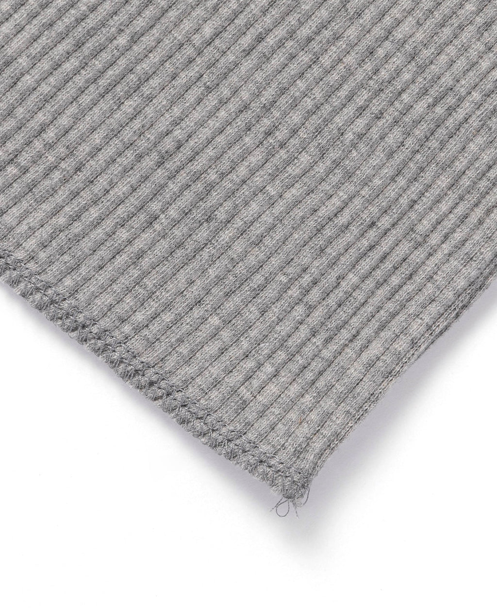 Débardeur côtelé en coton épais sans manches gris