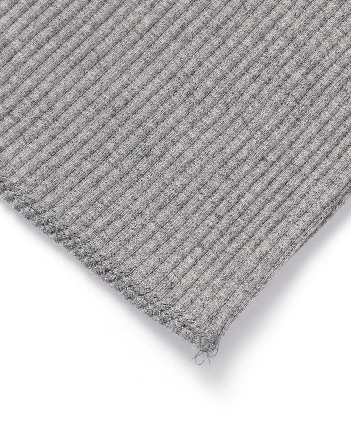 Débardeur côtelé en coton épais sans manches gris
