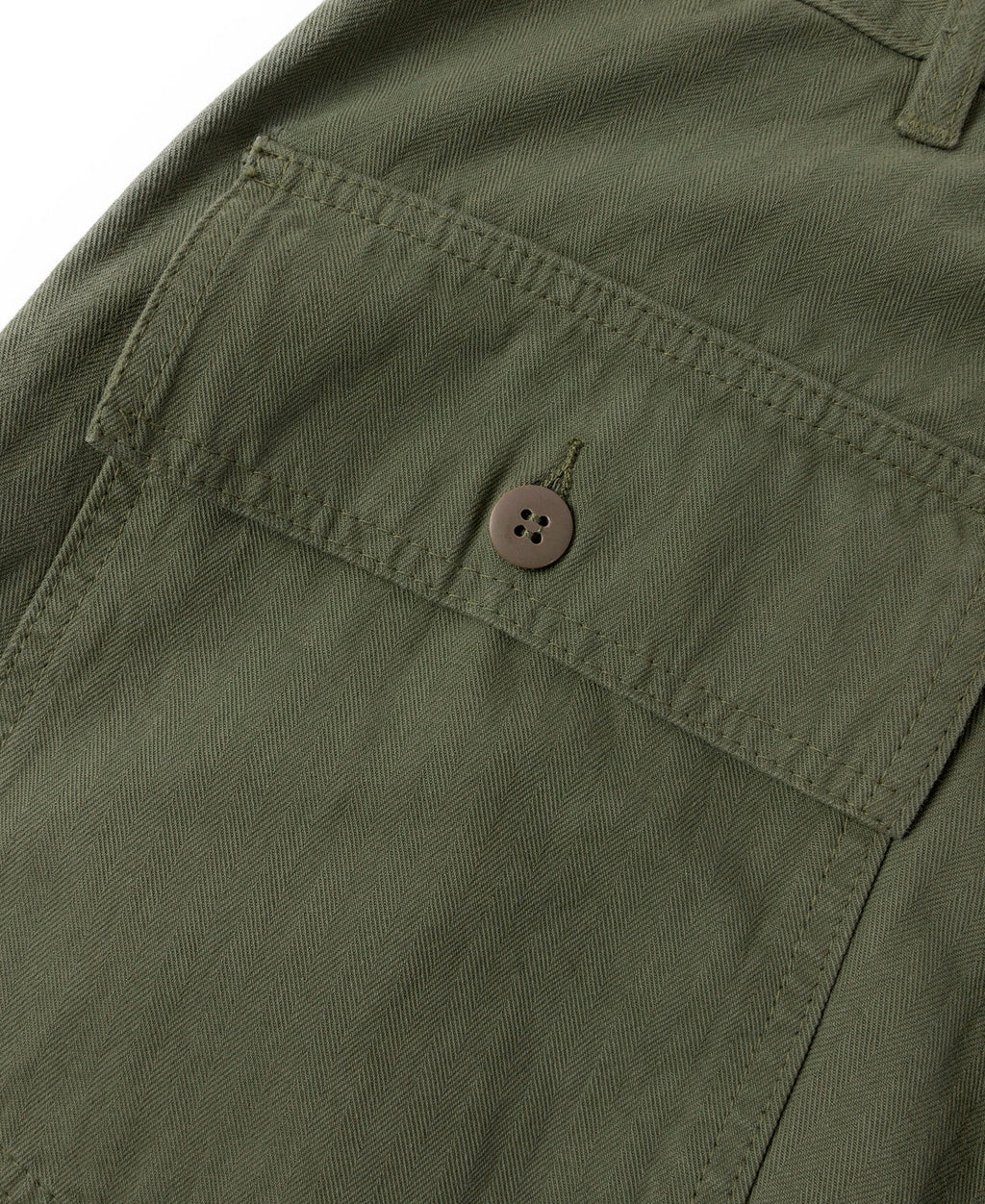Pantalon treillis coupe décontractée vert olive, jambe large, style workwear