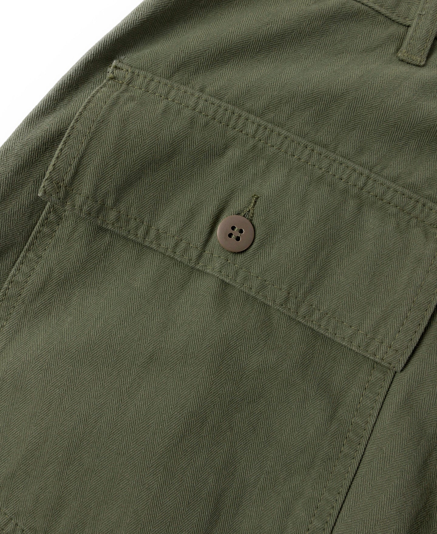 Pantalon treillis coupe décontractée vert olive, jambe large, style workwear