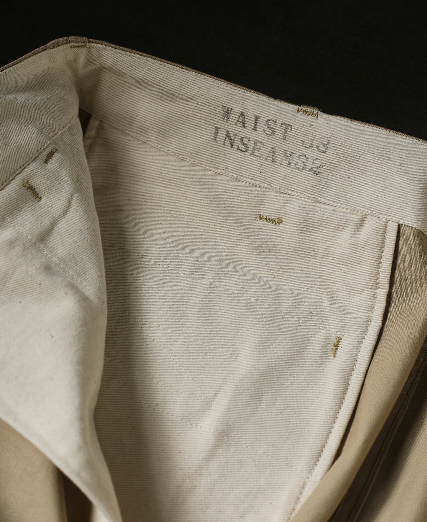 Pantalon Chino Homme Décontracté Coupe Droite Ample Kaki Vintage