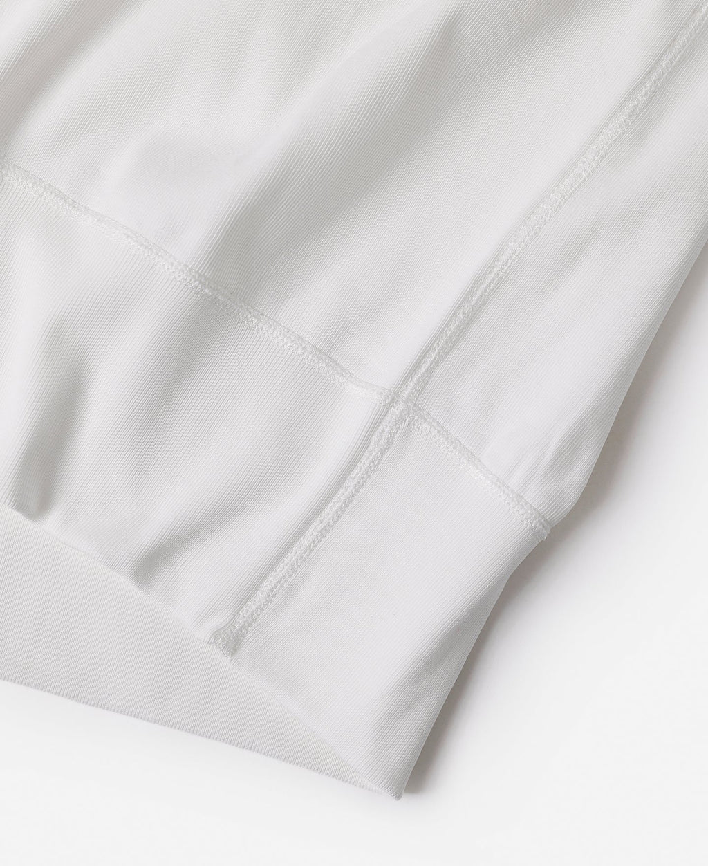 T-shirt Henley manches longues en coton épais Patte de boutonnage Coupe ajustée Blanc