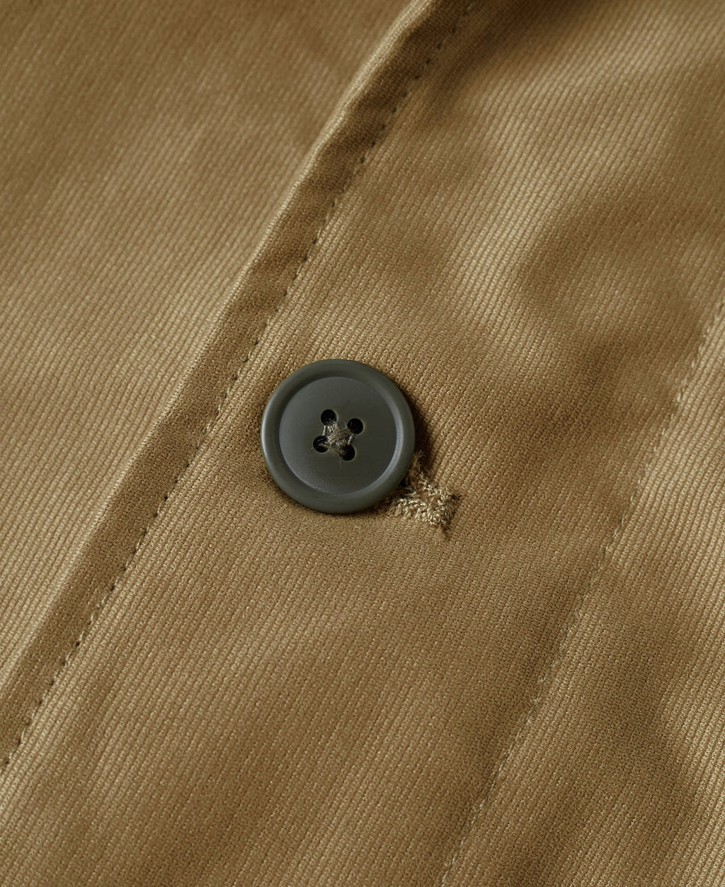 Veste militaire vintage kaki à col sherpa marron et boutonnage frontal pour homme