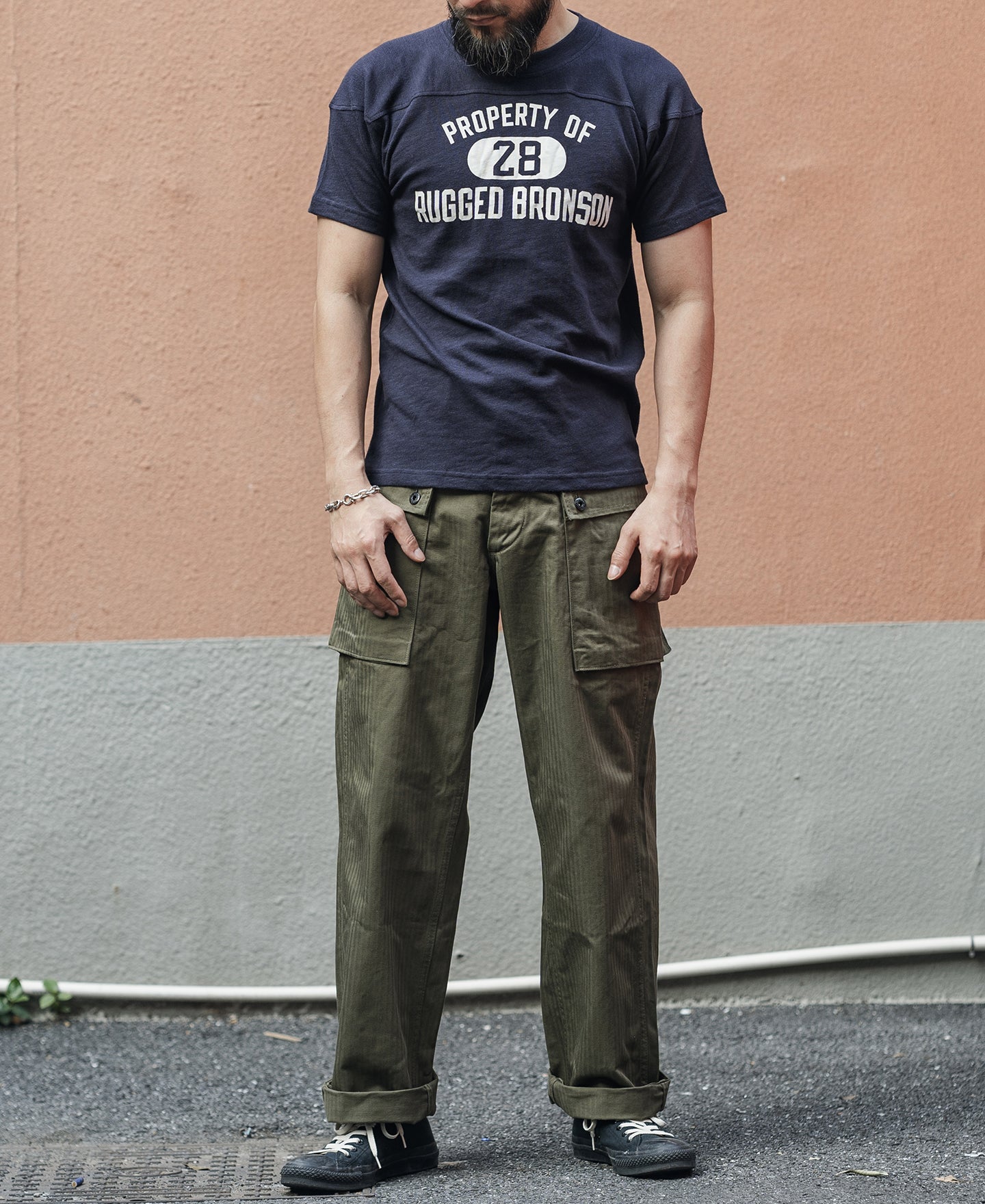 T-shirt Col Épaules Tombantes Imprimé Football Style Vintage Manches Courtes